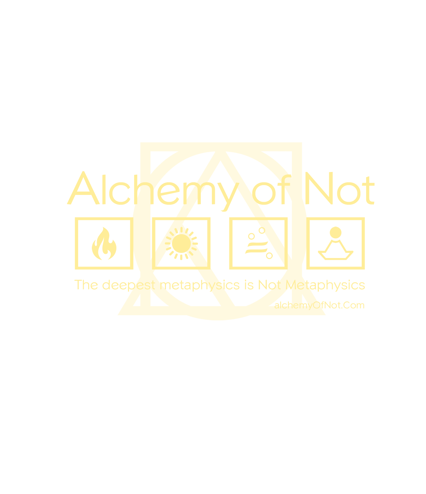 Glowing tree and roots, symbol of the Alchemy of Not